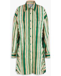 3.1 Phillip Lim - Striped Cotton-poplin Mini Shirt Dress - Lyst