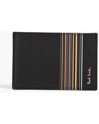 Paul Smith - Striped Leather Cardholder - Lyst