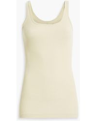 Vince - Ribbed Pima Cotton And Modal-blend Jersey Tank - Lyst