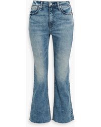 Rag & Bone - Nina hoch sitzende kick-flare-jeans in ausgewaschener optik - Lyst
