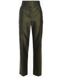 Marni - Satin-Twill Straight-Leg Pants - Lyst
