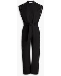 IRO - Studded Linen And Cotton-blend Twill Jumpsuit - Lyst