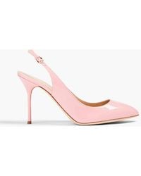 Sergio Rossi - Chichi Patent-leather Slingback Pumps - Lyst