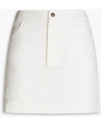 Loulou Studio - Hornby Wool-blend Twill Mini Skirt - Lyst