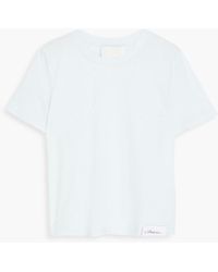 3.1 Phillip Lim - T-shirt aus baumwoll-jersey mit applikationen - Lyst