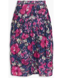 Isabel Marant - Monya Printed Cotton-Voile Skirt - Lyst