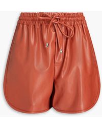 A.L.C. - Coated Faux Leather Shorts - Lyst