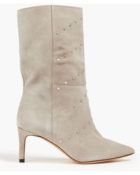 IRO - Elgow Studded Suede Ankle Boots - Lyst