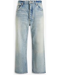 Balenciaga - Faded High-rise Wide-leg Jeans - Lyst