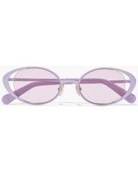Zimmermann - Oval-Frame Metal Sunglasses - Lyst