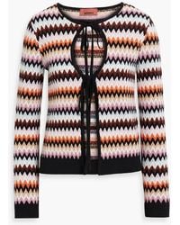 Missoni - Jacquard-Knit Wool Cardigan - Lyst