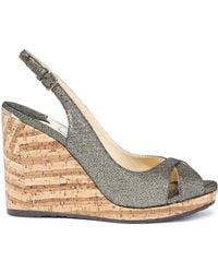 gold wedges jimmy choo