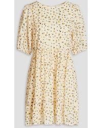 Ba&sh - Beth Printed Cotton-blend Voile Mini Dress - Lyst
