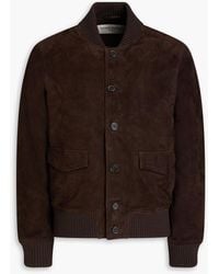Officine Generale - Vulfran Suede Bomber Jacket - Lyst
