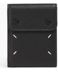 Maison Margiela - Four Stitches Pebbled-Leather Wallet - Lyst