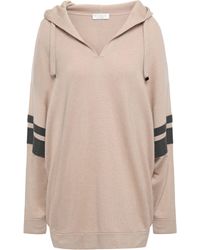 Brunello Cucinelli Bead-embellished Cashmere Hooded Sweater Neutral - Multicolor
