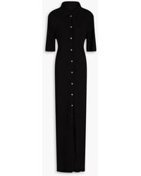 BITE STUDIOS - Open-back Jersey Maxi Shirt Dress - Lyst