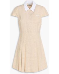 Claudie Pierlot - Pleated Woven Mini Shirt Dress - Lyst