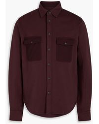 Rag & Bone - Hemd aus baumwoll-jersey mit twilleinsätzen - Lyst