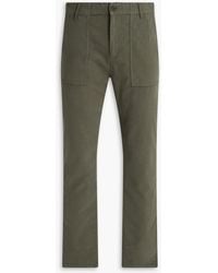 PAIGE - Cragmont Slim-Fit Cotton-Blend Canvas Pants - Lyst