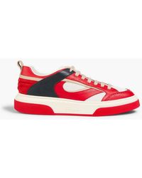 Ferragamo - Color-Block Leather Sneakers - Lyst