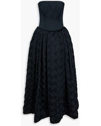 Jonathan Simkhai - Azriel Strapless Plissé-Satin Gown - Lyst