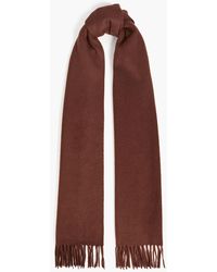Sandro - Frayed Wool And Cashmere-blend Scarf - Lyst