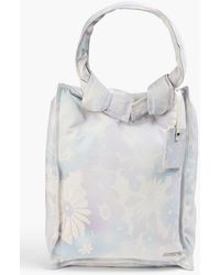 Jacquemus - Tote bag aus baumwolle mit floralem print und knotendetail - Lyst