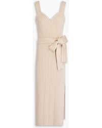 By Malene Birger - Honeya Ribbed-Knit Cotton-Blend Midi Dress - Lyst