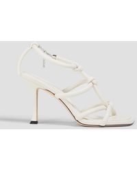 Jimmy Choo - Bay 90 Knotted Leather Sandals - Lyst