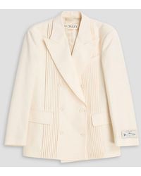 S.S.Daley - Martha Pleated Wool-twill Blazer - Lyst
