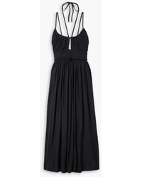 Ulla Johnson - Freya midikleid aus baumwoll-jersey mit cut-out - Lyst