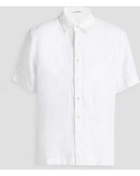 James Perse - Hemd aus leinen mit flammgarneffekt - Lyst