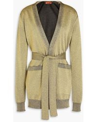 Missoni - Belted Crochet-Knit Cardigan - Lyst