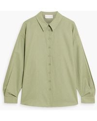 Mikael Aghal - Cotton And Linen-Blend Shirt - Lyst