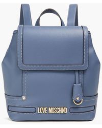 Love Moschino - Faux Pebbled-leather Backpack - Lyst