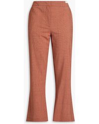 Marni - Cropped Wool-blend Jacquard Kick-flare Pants - Lyst