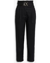 10 Crosby Derek Lam - Atto Cropped Linen-blend Tapered Pants - Lyst