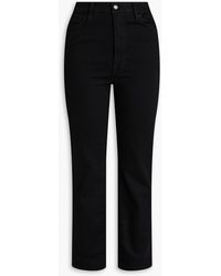 GOOD AMERICAN - Good Classic Faded High-rise Straight-leg Jeans - Lyst