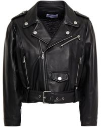 レッドバレンティノ　ジャケット red-valentino-black-biker-