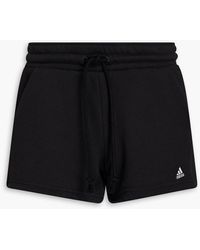 adidas Originals - Embroidered French Cotton-terry Shorts - Lyst