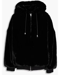 Ba&sh - Oversized Faux Fur Hooded Jacket - Lyst