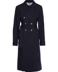 Baum und Pferdgarten Dell Cotton-blend Poplin Trench Coat Midnight Blue