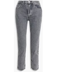 Rag & Bone - Nina halbhohe cropped jeans mit geradem bein - Lyst