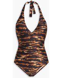 Melissa Odabash - Rimini Tiger-print Swimsuit - Lyst