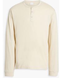 Onia - Cotton And Modal-blend Jersey Henley T-shirt - Lyst