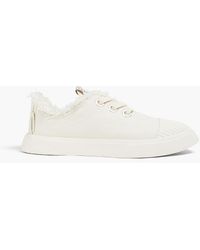 Zimmermann - Frayed Canvas Sneakers - Lyst
