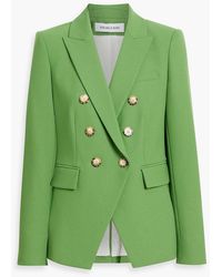 Veronica Beard - Miller Dickey Double-Breasted Crepe Blazer - Lyst
