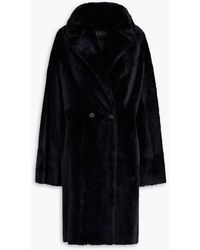 Yves Salomon - Double-breasted Shearling Coat - Lyst