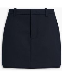 Vince - Skirt-Effect Cotton-Blend Twill Shorts - Lyst